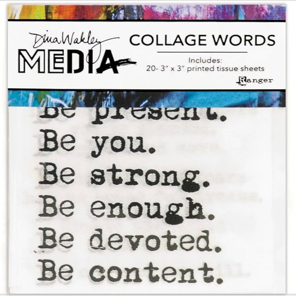 Dina Wakley Media Collage Word Pack