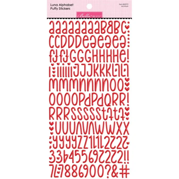 Bella Alpha Red Stickers