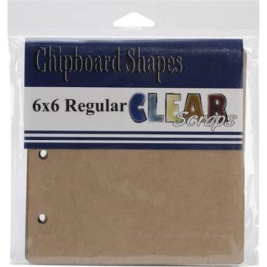 Clear Scraps Regular Chipboard Album 6"X6"