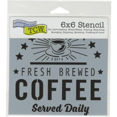 Crafter's Workshop Stencil 6”X6”- Fresh Coffee