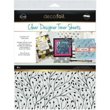 Deco Foil Clear Toner Sheets 8.5"X11" 4/Pkg- Branching Out