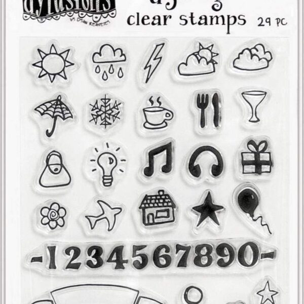 Dyan Reaveley's Dylusions Clear Stamps 4"X8”- The Full Package