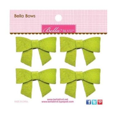 Bella Blvd Felt Bows- Green