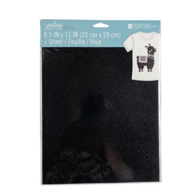 Jolee's Boutique Easy Image 8.5"X11" Single Transfer Sheet- Black Glitter