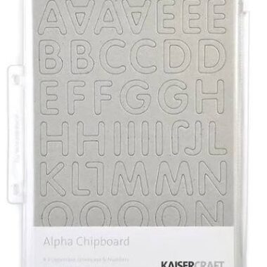 Kaisercraft Chipboard Alphabet .875" 3/Sheets