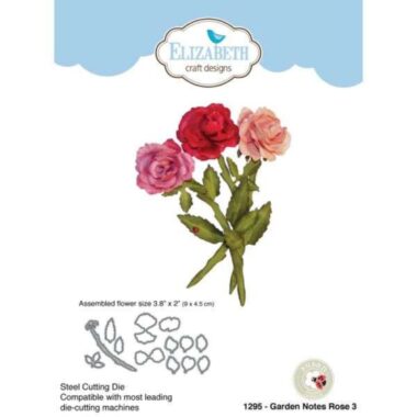 Garden Notes Rose 3 Die Cutting Folder