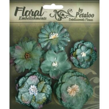 Blue / Green Mixed Blooms