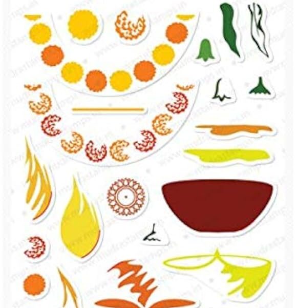 Mudra Clear Stamps- Diwali Decor 6x4"