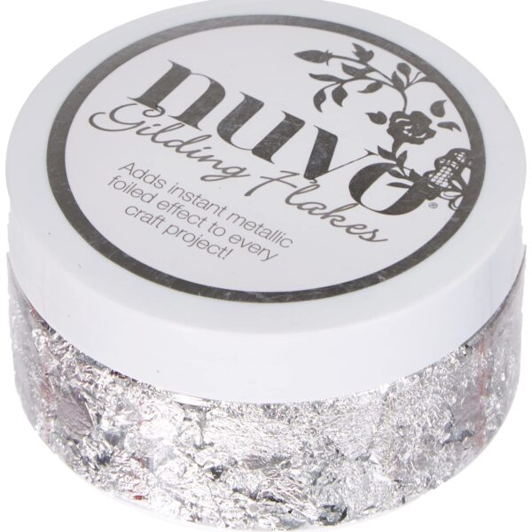 Nuvo Gilding Flakes 6.8oz- Silver Bullion