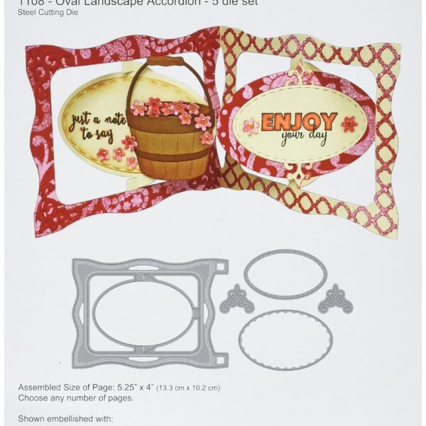Oval Landscape Accordion Cutting Die