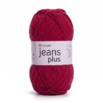 YarnArt Jeans Plus colour 51 claret yarn