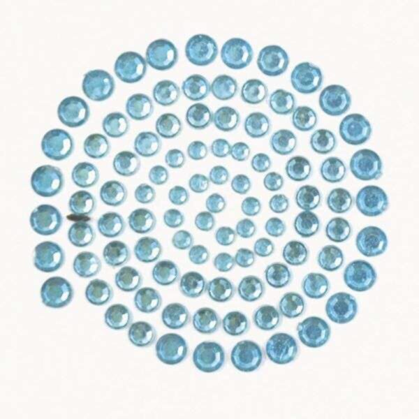 Kaisercraft Adhesive Rhinestones 100/Pkg - Aqua