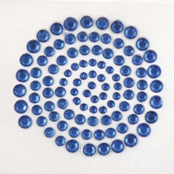 Kaisercraft Adhesive Rhinestones 100/Pkg - Dark Blue