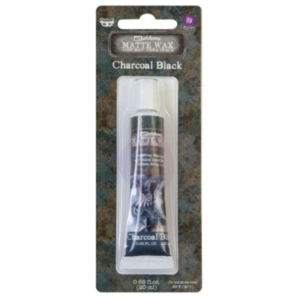 Finnabair Art Alchemy Matte Wax .68 Fluid Ounce - Charcoal Black