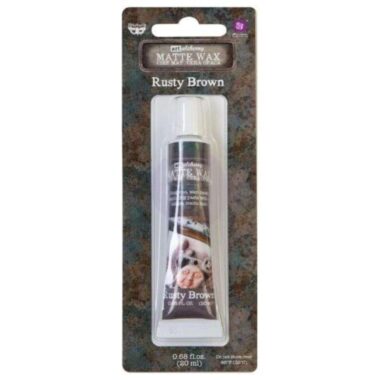 Finnabair Art Alchemy Matte Wax .68 Fluid Ounce - Rusty Brown