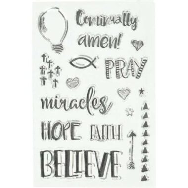 BoBunny Clear Stamp- Amen