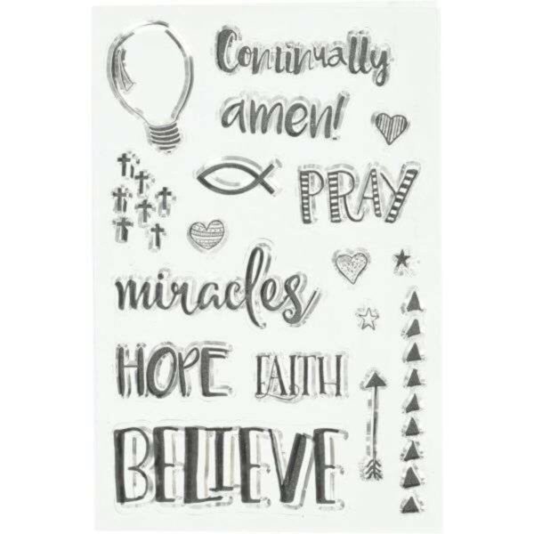 BoBunny Clear Stamp- Amen