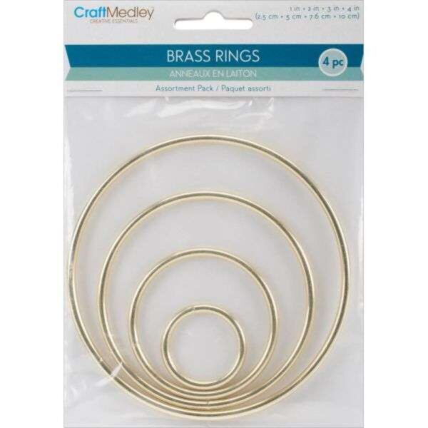 Brass Rings 4/Pkg