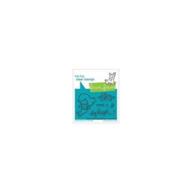 Lawn Fawn Clear Stamps 3"X2" - Mermaid For You Flip-Flop