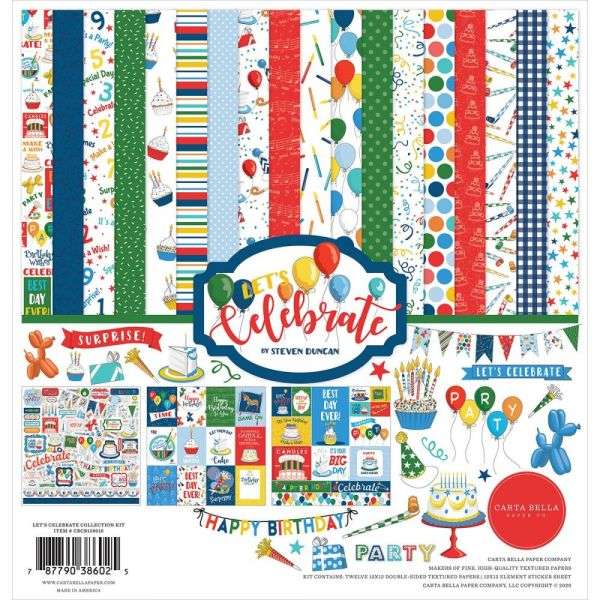 Carta Bella Collection Kit 12"X12" -Lets Celebrate
