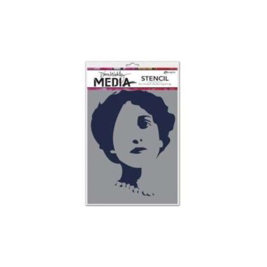 Dina Media Stencils - Stenciled Queenie