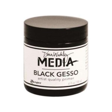 Dina Wakley Media- Black Gesso 4oz