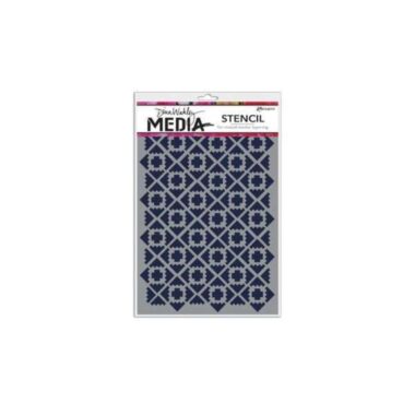 Dina Media Stencil - Almost Ikat