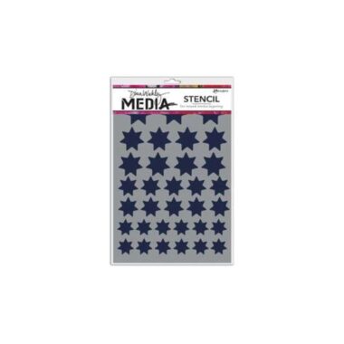 Dina Media Stencil - Variegated Stars