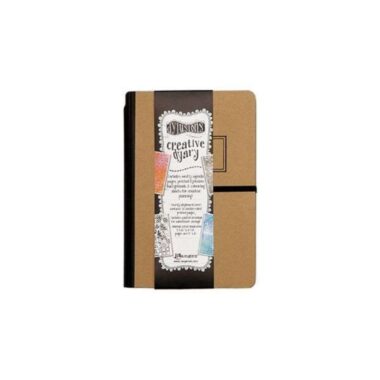 Dylusions Creative Diary 5x8"- Kraft/ Black