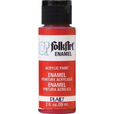 FolkArt Enamel Paint 2oz - Engine Red