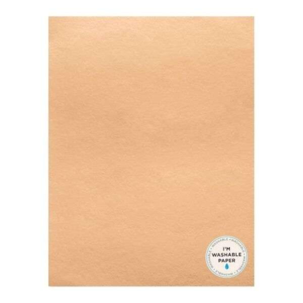 American Crafts Washable Faux Leather Paper 8.5"X11" - Rose Gold