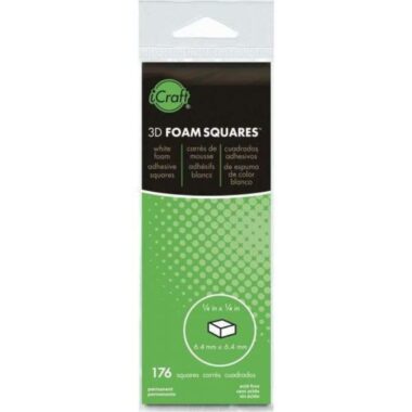 iCraft 3D Foam Squares - White