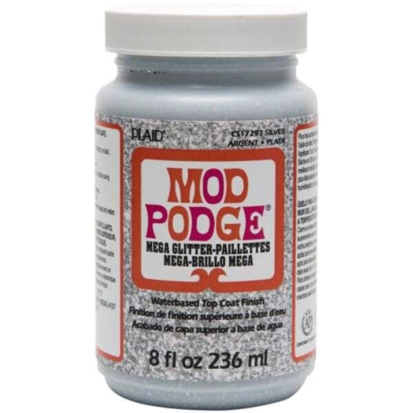 Mod Podge Mega Glitter Silver - 8oz
