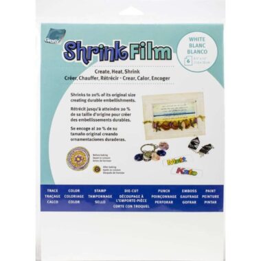 Grafix Shrink Film 8.5"X11" 6/Pkg - White