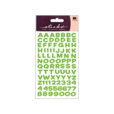 Alpha Stickers- Funhouse Green Metallic 89pp