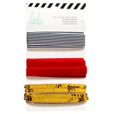 HS Gift Wrapping Ribbon- Black/ Red