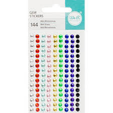 We R Memory keepers Gem Stickers 144/Pkg- Mini Assortment