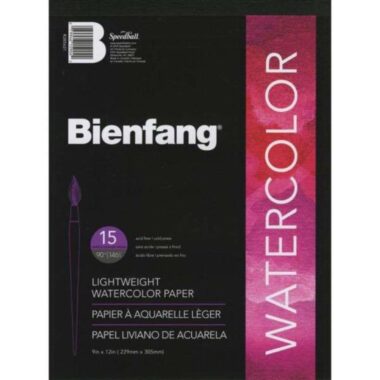 Bienfang Lightweight Watercolor Paper Pad 9"X12"