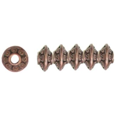 Jewelry Basics Metal Beads 6mm 45/Pkg - Copper Rondelle
