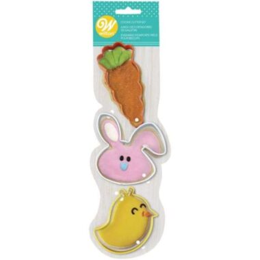 Metal Cookie Cutter Set 3/Pkg - Whimsical Easter