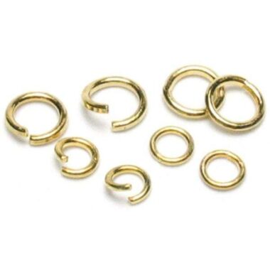 Jewelry Basics Metal Findings 400/Pkg - Antique Gold Jump Rings