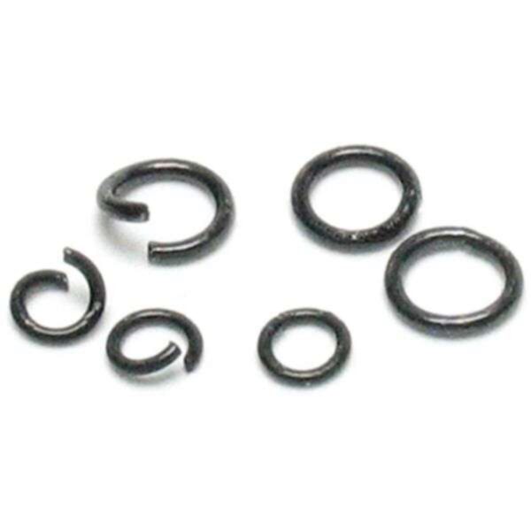 Jewelry Basics Metal Findings 400/Pkg - Black Jump Rings
