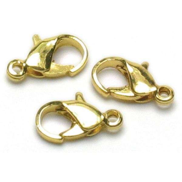 Jewelry Basics Metal Findings 24/Pkg - Gold Lobster Claws