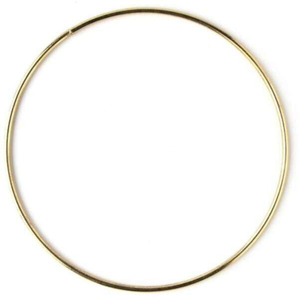 Metal Macrame Ring 10" - Gold