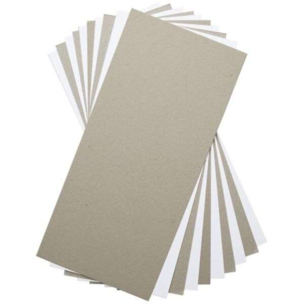 Sizzix Surfacez Mixed Media Board 6"X13" 10/Pkg - White & Gray