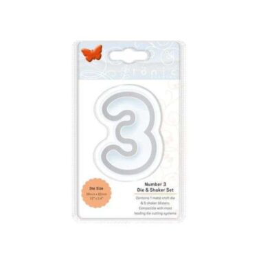 Tonic Studios - Essentials - Number 3 Die & Shaker Set - 2823E