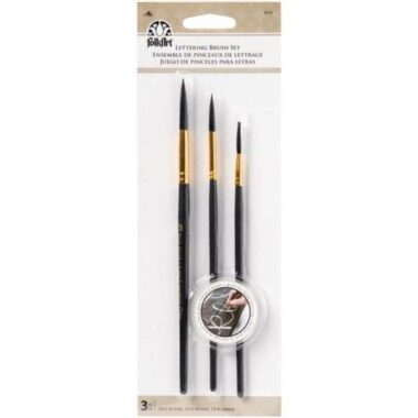 FolkArt Painting Tool Lettering Brush Set 3/Pkg