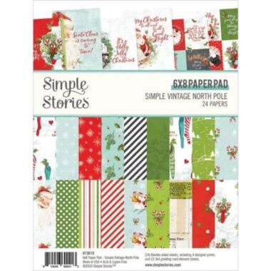 Simple Stories Double-Sided Paper Pad - Simple Vintage North Pole