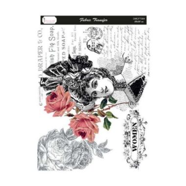 Queen with Roses - Fabric Transfer Sheet