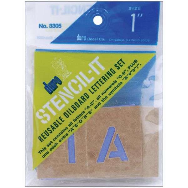 Stencil-It Reusable Lettering Set 1″ – Dubai's Arts And Crafts ...